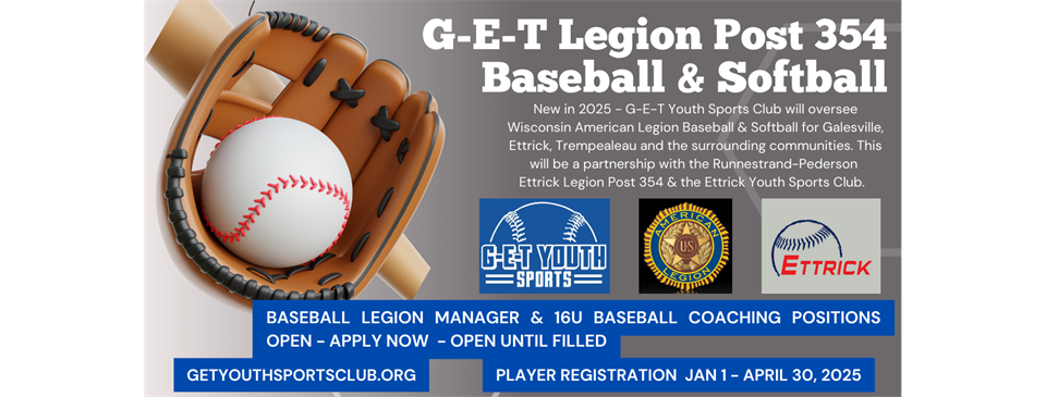 New Legion Baseball & Softball Programs 